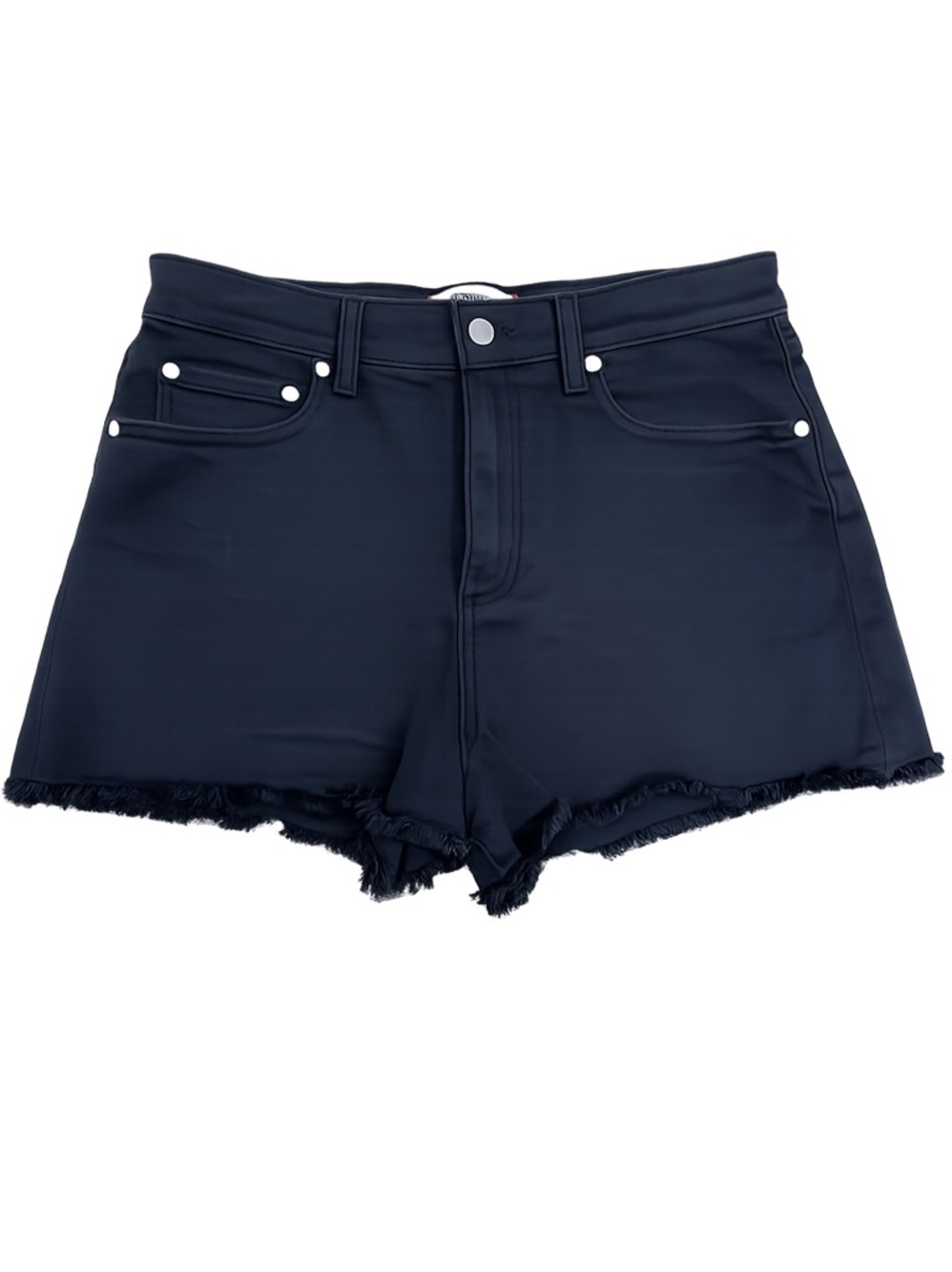PINK Victoria’s Secret Black High Rise Frayed Hem Denim Shorts Size 8 NWT